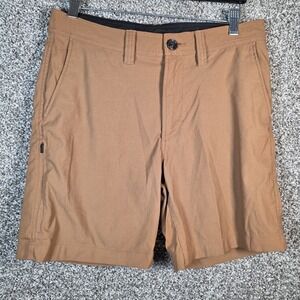prAna Alameda Summer Shorts 7" Men Size 30 Brown Hiking Outdoor